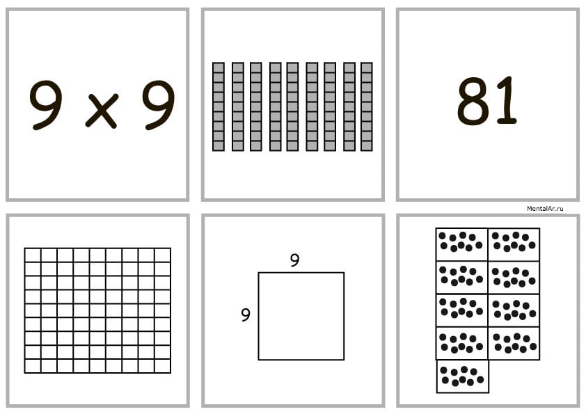 9x9 умножение